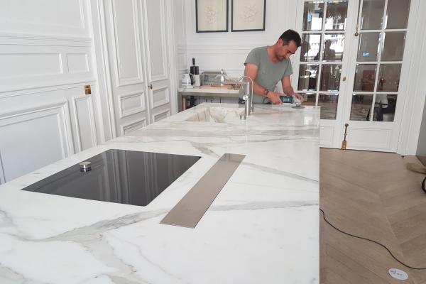 Cucina in Marmo Calacatta